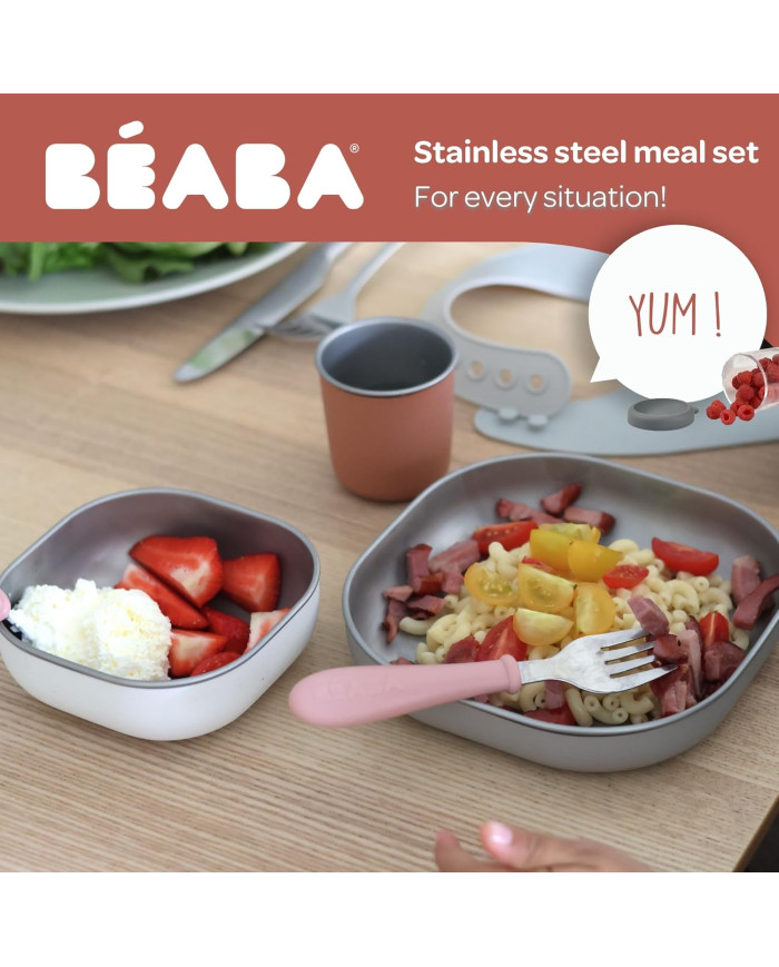BEABA Roostevabast Terasest Lõunakomplekt, Terracotta – 3 osa