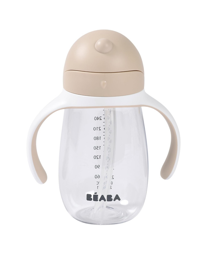 BEABA joogipudel kõrrega 300 ml – Clay