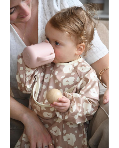 BEABA Silikoonist 2-in-1 Õppetass – Cotton Candy