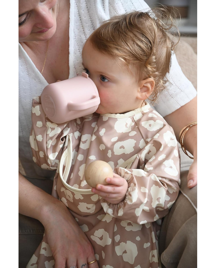 BEABA Silikoonist 2-in-1 Õppetass – Cotton Candy