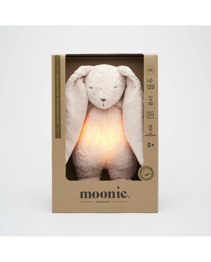 MOONIE 2.0 Organic unemuinas jänku Rose – keskkonnasõbralik uneabiline