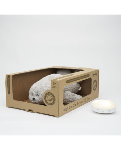 Moonie 2.0 Organic hülgekujuline uinutaja Grey – rahulik uni teie väikesele