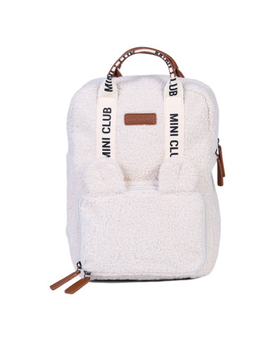 CHILDHOME laste seljakott Mini Club Signature (Teddy Off White) | Kinderland