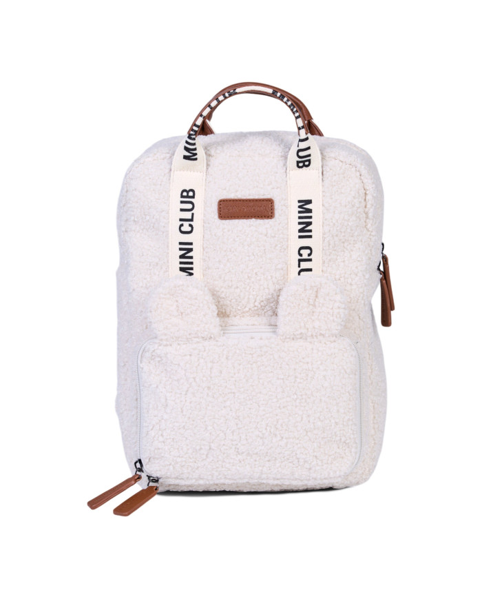 CHILDHOME laste seljakott Mini Club Signature (Teddy Off White) | Kinderland