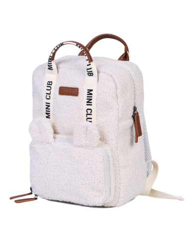 CHILDHOME laste seljakott Mini Club Signature (Teddy Off White) | Kinderland
