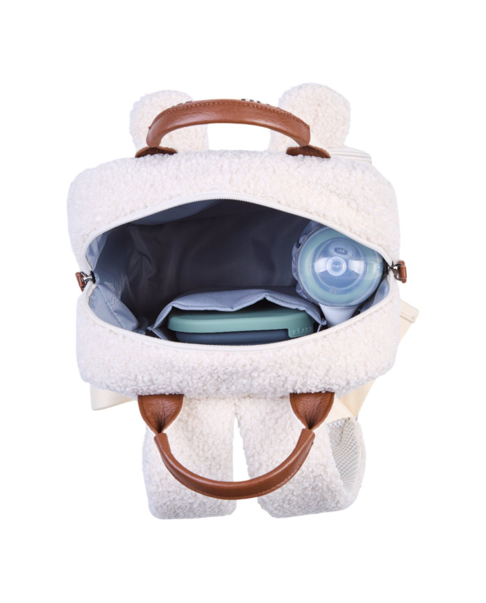 CHILDHOME laste seljakott Mini Club Signature (Teddy Off White) | Kinderland