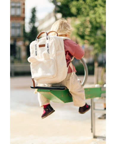 CHILDHOME laste seljakott Mini Club Signature (Teddy Off White) | Kinderland