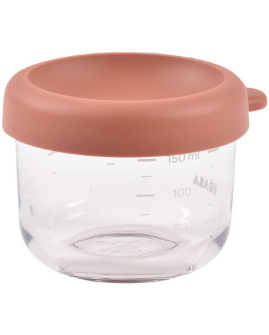 BEABA Klaasist toidukarp kaanega 150 ml – Terracotta | Kinderland