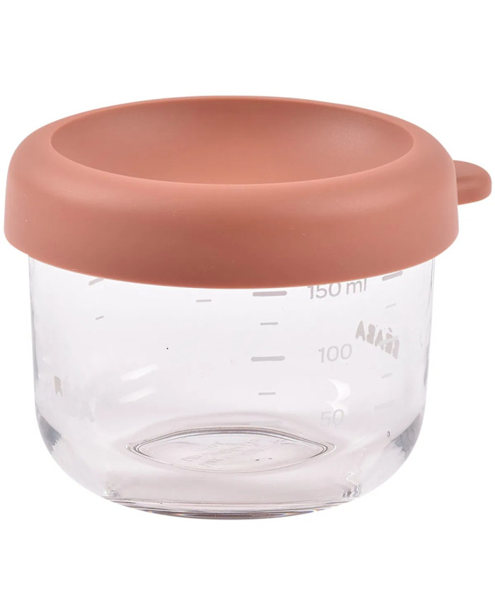 BEABA Klaasist toidukarp kaanega 150 ml – Terracotta | Kinderland