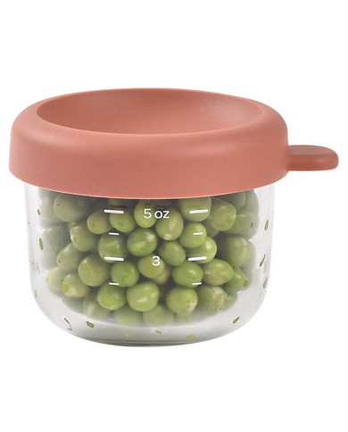 BEABA Klaasist toidukarp kaanega 150 ml – Terracotta | Kinderland