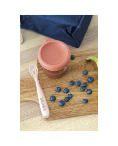 BEABA Klaasist toidukarp kaanega 150 ml – Terracotta | Kinderland