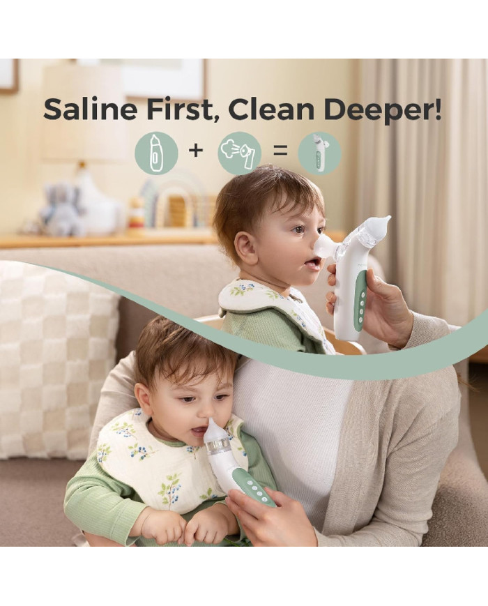 MOMCOZY 2IN1 ELEKTRILINE NINAASPIRAATOR KOOS PIHUSTIGA BREEZYCLEAR