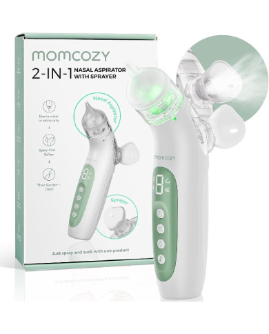 MOMCOZY 2IN1 ELEKTRILINE NINAASPIRAATOR KOOS PIHUSTIGA BREEZYCLEAR