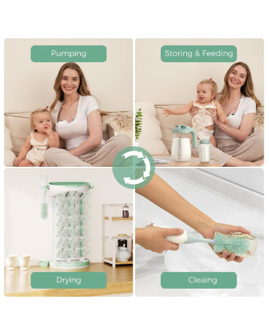 MOMCOZY modulaarne 18 lutipudeli kuivatusrest