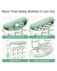 MOMCOZY modulaarne 18 lutipudeli kuivatusrest