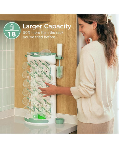 MOMCOZY modulaarne 18 lutipudeli kuivatusrest