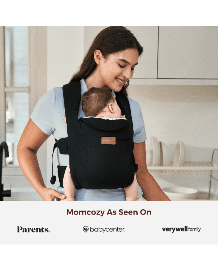 MOMCOZY ergonoomiline beebikandekott WEESNUG, BLACK