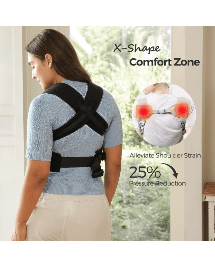 MOMCOZY ergonoomiline beebikandekott WEESNUG, BLACK