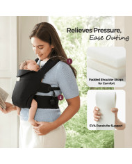 MOMCOZY ergonoomiline beebikandekott WEESNUG, BLACK
