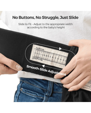 MOMCOZY ergonoomiline beebikandekott WEESNUG, BLACK