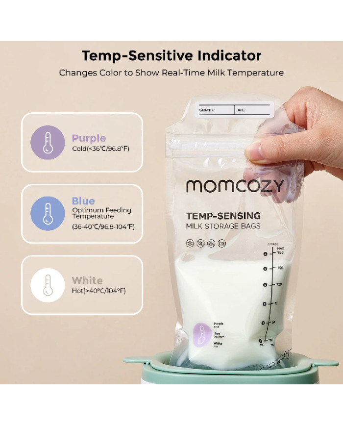 MOMCOZY rinnapiima säilituskotid, 120 tk