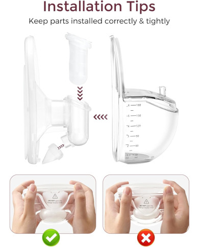 MOMCOZY M6 rinnapumba varuosade komplekt 24 mm rinnakilbiga