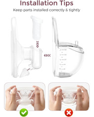 MOMCOZY M6 rinnapumba varuosade komplekt 24 mm rinnakilbiga