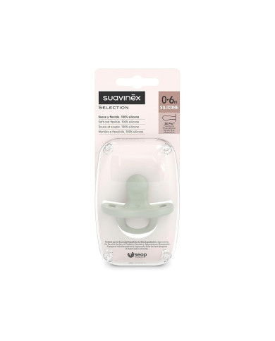 SUAVINEXi füsioloogiline silikoonlutt SX PRO 0–6 kuud Essence Green
