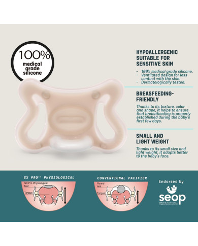SUAVINEX füsioloogiline hüpoallergeenne lutt SX PRO 0–6 kuud Light