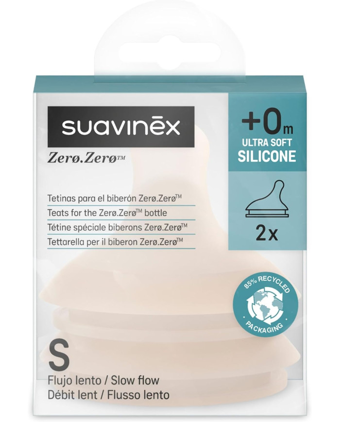 SUAVINEX aeglase vooluga lutid Zero Zero Anti-Colic pudelitele