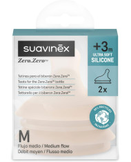 SUAVINEX keskmise vooluga lutid Zero Zero Anti-Colic pudelitele