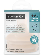 SUAVINEX ZERO ZERO kiire vooluga lutid, alates +6 kuust, 2 tk