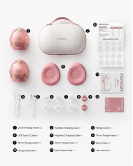 MOMCOZY Air 1 Ultra-Slim: Kahepoolne juhtmevaba rinnapump