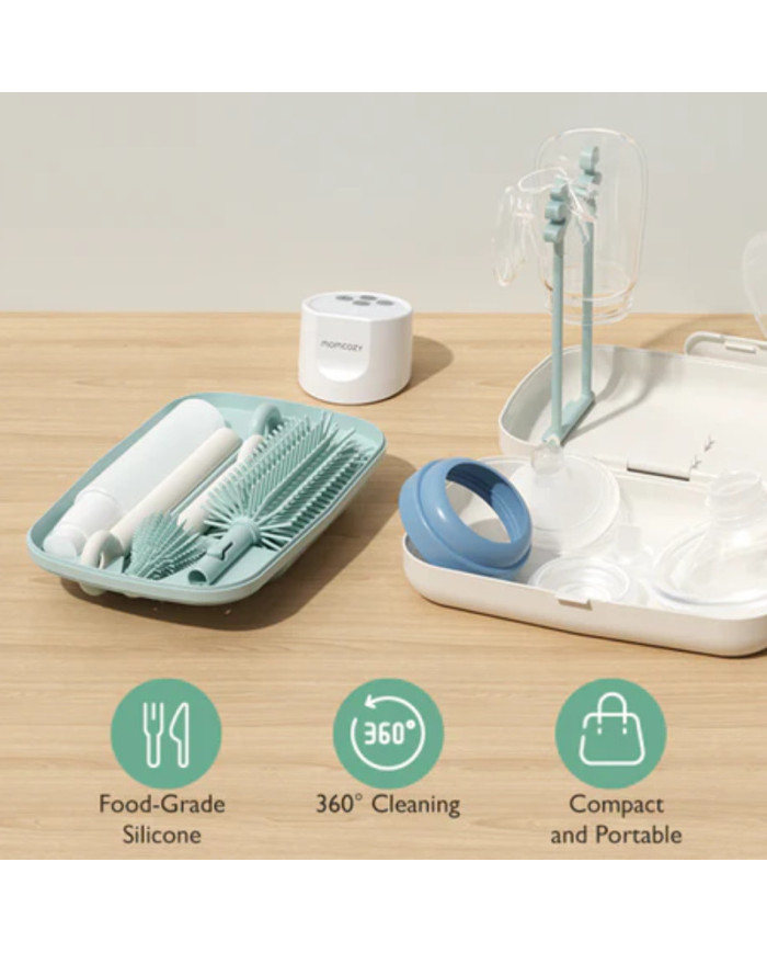 MOMCOZY 7 in 1 Imikupudelite puhastuskomplekt - Green