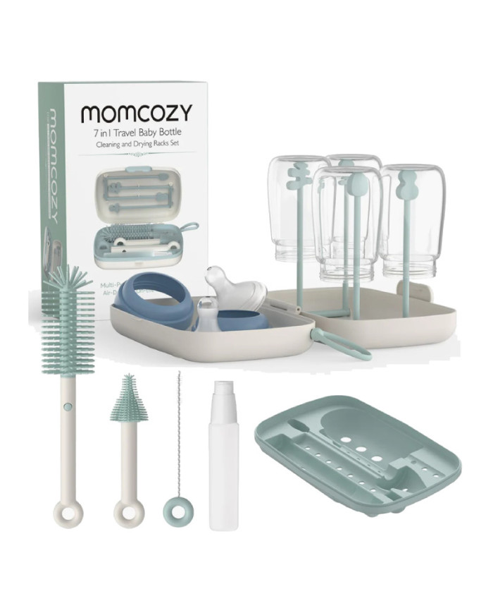 MOMCOZY 7 in 1 Imikupudelite puhastuskomplekt - Green