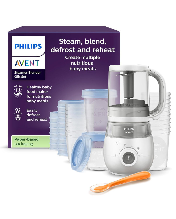 PHILIPS AVENT 4IN1 Auruti-püreestaja koos säilituskarbikomplektiga