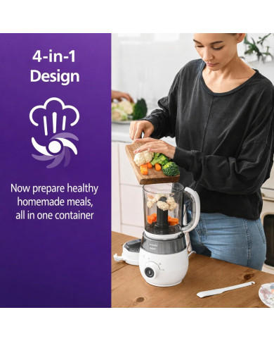 PHILIPS AVENT 4IN1 Auruti-püreestaja koos säilituskarbikomplektiga
