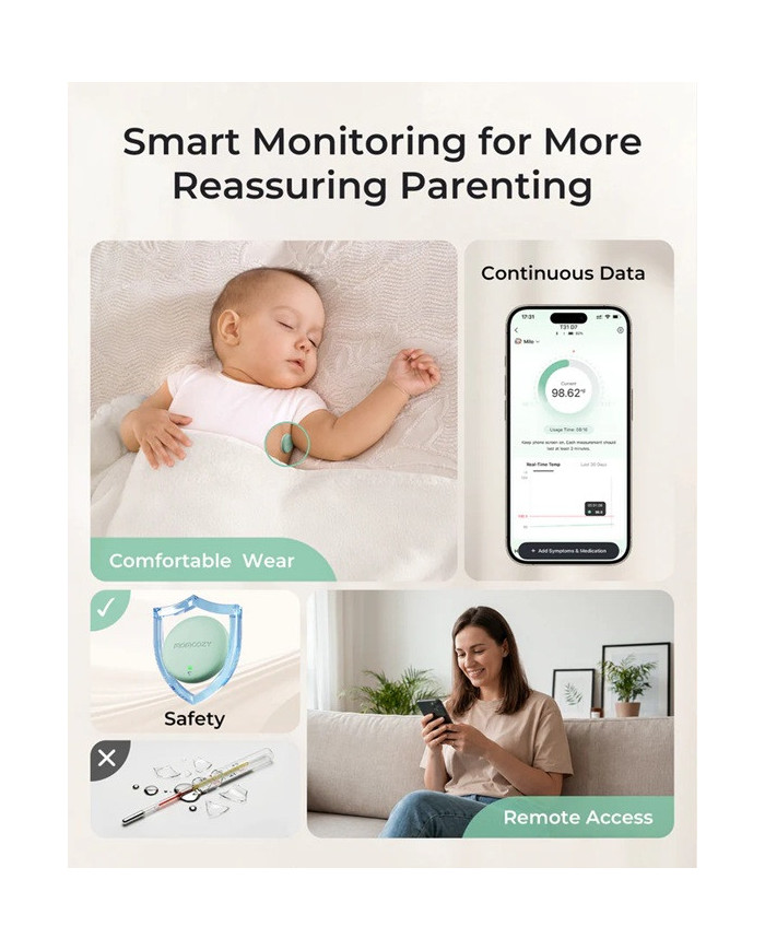 Momcozy nutikas beebitermomeeter – täpsus ja kontroll