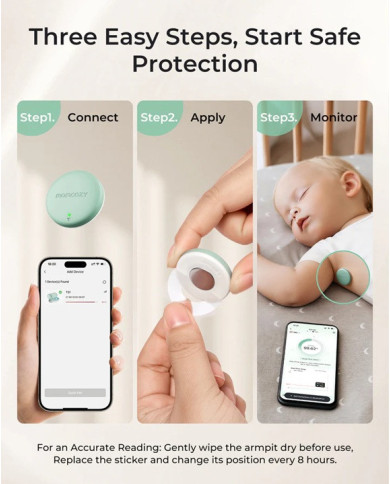 Momcozy nutikas beebitermomeeter – täpsus ja kontroll