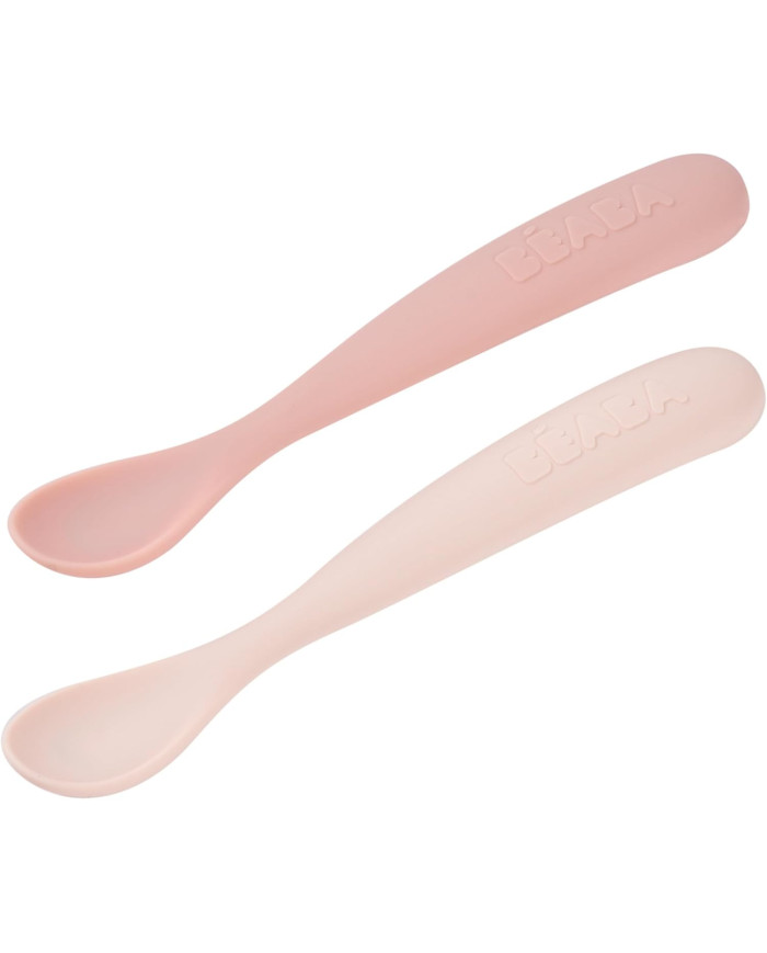 BEABA silikoonlusikate komplekt – Cotton Candy/Marshmallow