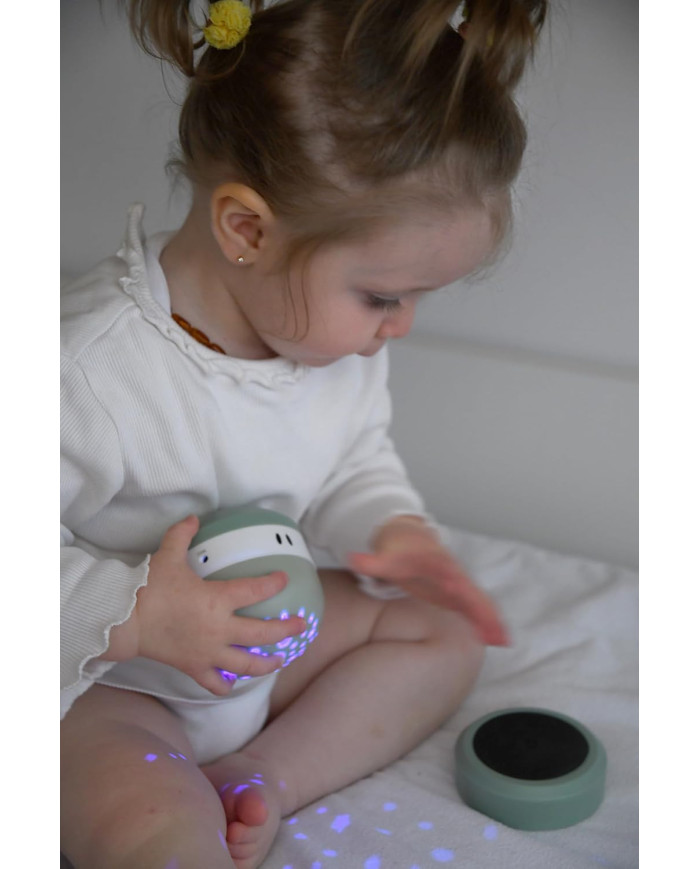 BEABA PIXIE öölamp – projektoriga taskulamp Sage Green
