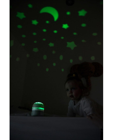 BEABA PIXIE öölamp – projektoriga taskulamp Sage Green