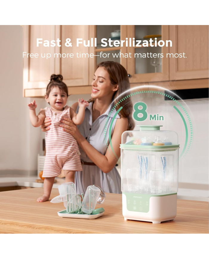 MOMCOZY BS04 4-in-1 lutipudelite sterilisaator koos kuivatiga