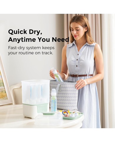 MOMCOZY BS04 4-in-1 lutipudelite sterilisaator koos kuivatiga