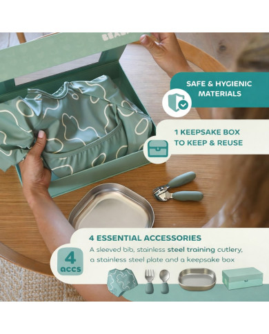 BEABA Imiku Esimene Toidukomplekt – Sage Green