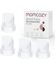 MOMCOZY M5 RINNAPUMPADE SILIKOONKLAPID, 4 TK.