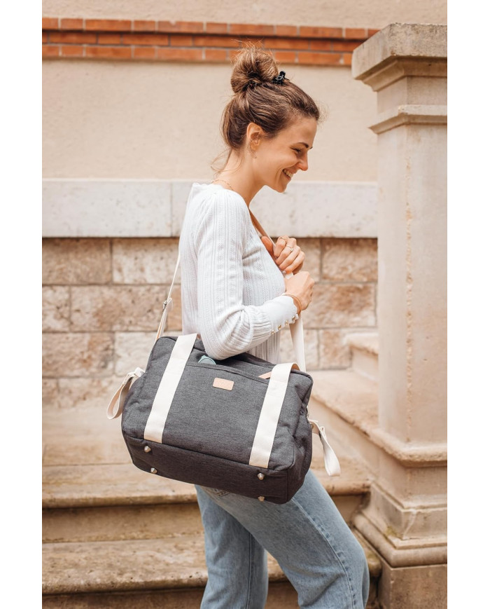 BEABA Emakott Paris Pearl Dark Heather Grey