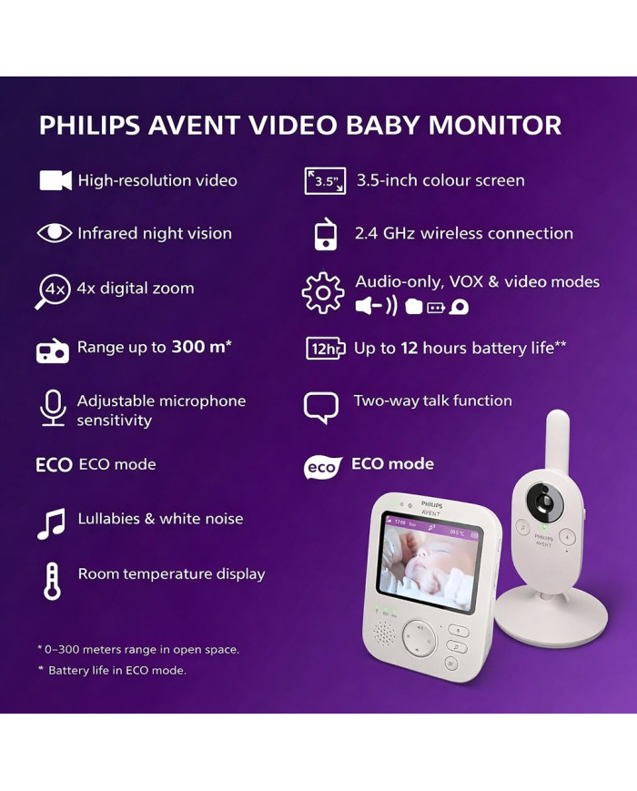 PHILIPS AVENT VIDEOAABIMONITOR SCD891 – Usaldusväärne beebihooldus