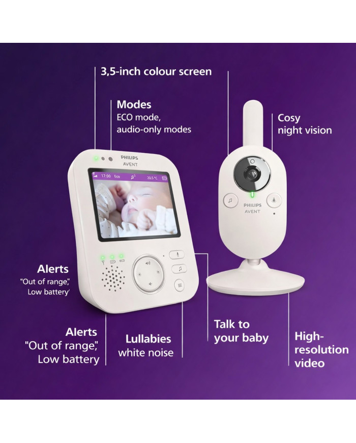 PHILIPS AVENT VIDEOAABIMONITOR SCD891 – Usaldusväärne beebihooldus