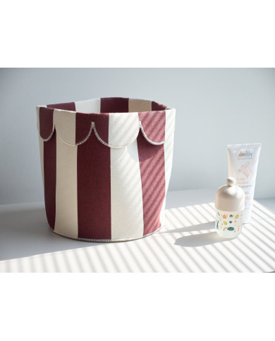 CHILDHOME Asjade ja Mänguasjade Hoiukorv Biscuit Dreams 20x25 cm, Burgundy